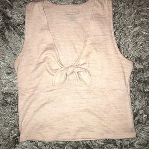pink crop top ~ AE xl